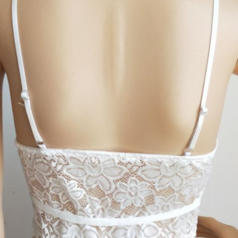 Bra Lace Bralette Floral Mesh Strappy - Picture 2 of 2